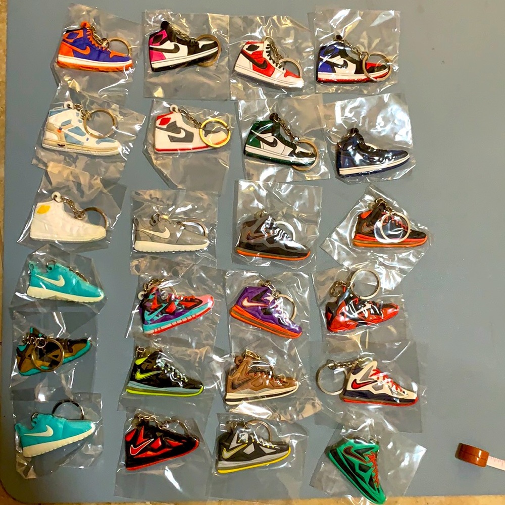 $30 for 24 sneaker key chains